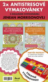 Antistresové vymaľovánky s pastelkami – set