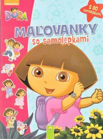 Maľovanky so samolepkami - Dora