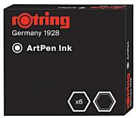 Rotring Inkoustové bombičky Art Pen černé, 6 ks