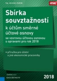 Sbírka souvztažností k účtům směrné účtové osnovy se vzorovou účtovou osnovou s opravami pro rok 2018