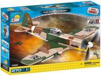 Stavebnice COBI 5528 II World War Bojový letoun Fiat G55 Centauro/270 kostek+1 figurka