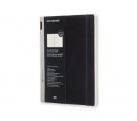 Moleskine: Zápisník workbook měkký čtverečkovaný černý A4