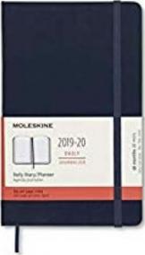 Moleskine: Diář 2019-2020 denní tvrdý modrý L