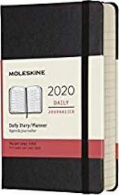 Moleskine: Diář 2020 denní tvrdý černý S