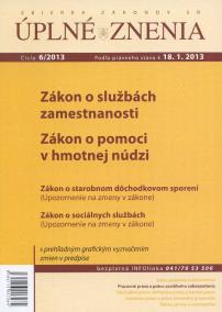 UZZ 6/2013 Zákon o službách zamestnanosti