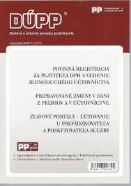 DUPP 13/2013 Povinná registrácia za platiteľa DPH a vedenie jednoduchého účtovníctva