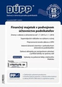 DUPP 13/2015 Finančný majetok v podvojnom účtovníctve podnikateľov