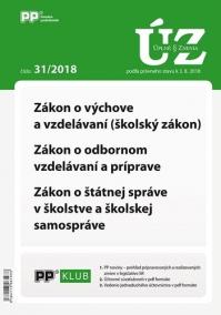 Úplne znenia zákonov 31-2018