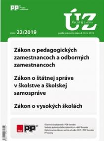 Úplné znenia zákonov 22-2019