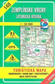 Zemplínské vrchy  Latorická rovina 1 : 50 000