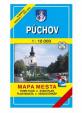 Púchov Mapa mesta Town plan Stadtplan Plan miasta Várostérkép