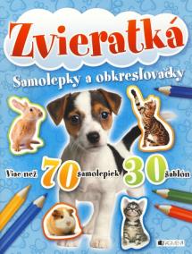 Zvieratká - samolepky a obkresľovačky