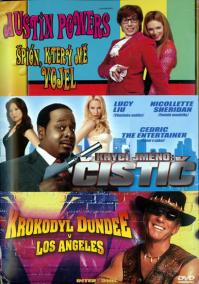 Austin Powers 2 + Krycí jméno Čistič + Krokodýl Dundee 3DVD