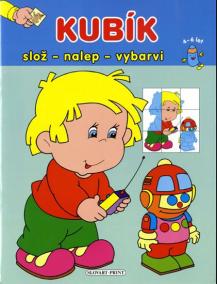 Kubík - Slož, nalep, vybarvi 4-6 let