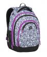 Bagmaster Dívčí studentský batoh ENERGY 9 B VIOLET/WHITE/BLUE