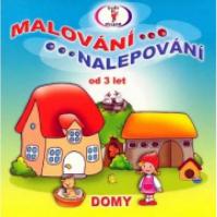 Domy - Malování, nalepování A5