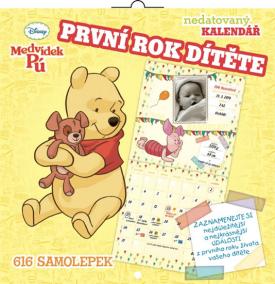 Kalendář - W. Disney Medvídek Pú - první rok dítěte - nedatovaný