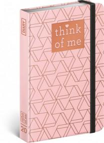 Diář 2020 - Geometric – Think of me - týdenní, 11 × 16 cm