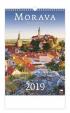 Kalendář nástěnný 2019 - Morava/Moravia/Mähren