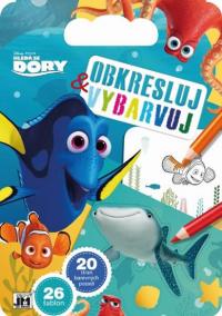 Hledá se Dory - Obkresluj a vybarvuj!