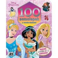 100 samolepek s omalovánkami - Disney Princezny