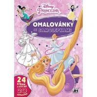 Omalovánky A4 se samolepkami - Disney Princezny