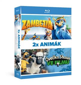 2x Blu-ray ANIMÁK: Ovečka Shaun ve filmu, Zambezia 3D