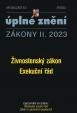 Aktualizace II/2 2023 Živnostenský zákon, Exekuční řád