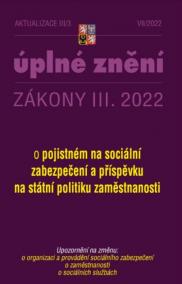 Aktualizace III/3 2022 Zákon o pojistném na sociální zabezpečení a příspěvku na státní politiku zaměstnanosti