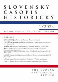 Slovenský časopis historický 1/2024