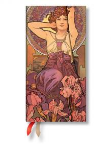 Diář 2013 - Mucha Amethyst - 12 měsíční, slim 90x180 Horizontal