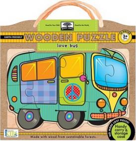 Love Bus Wooden Puzzle