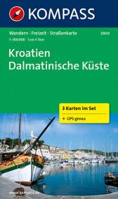 Kroatien Dalmatinische Küste 2900 ,3 mapy / 1:100T