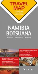 Namibie / Botswana  1:1,5M  TravelMap KUNTH