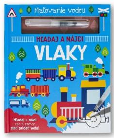 Maľovanie vodou - Vlaky