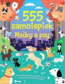 555 samolepiek - Mačky a psy