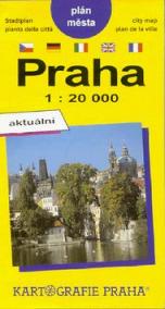 Praha plán města 1:20T