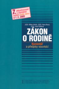 Zákon o rodině Komentář a předpisy souvisící