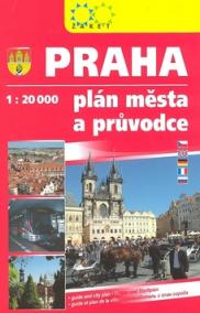 Praha knižní plán s průvodcem