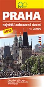 Praha 1:25 000 /2013/ Největší zobrazené území