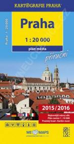 Praha - 1:20 000 plán města příruční