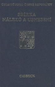 Sbírka nálezů a usnesení ÚS ČR, sv. 58 (vč. CD)