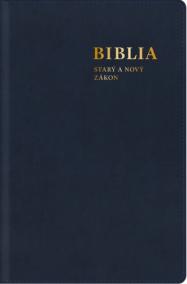 Biblia. Starý a Nový zákon, s mapami, modrá (stredný formát)