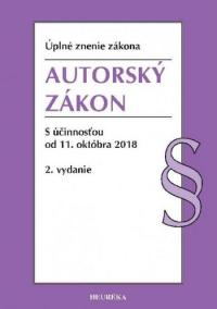 Autorský zákon s účinnosťou od 11. októbra 2018, 2. vydanie