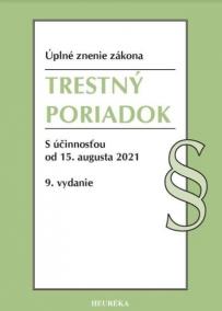 Trestný poriadok. Úzz, 9. vyd., 9/2021